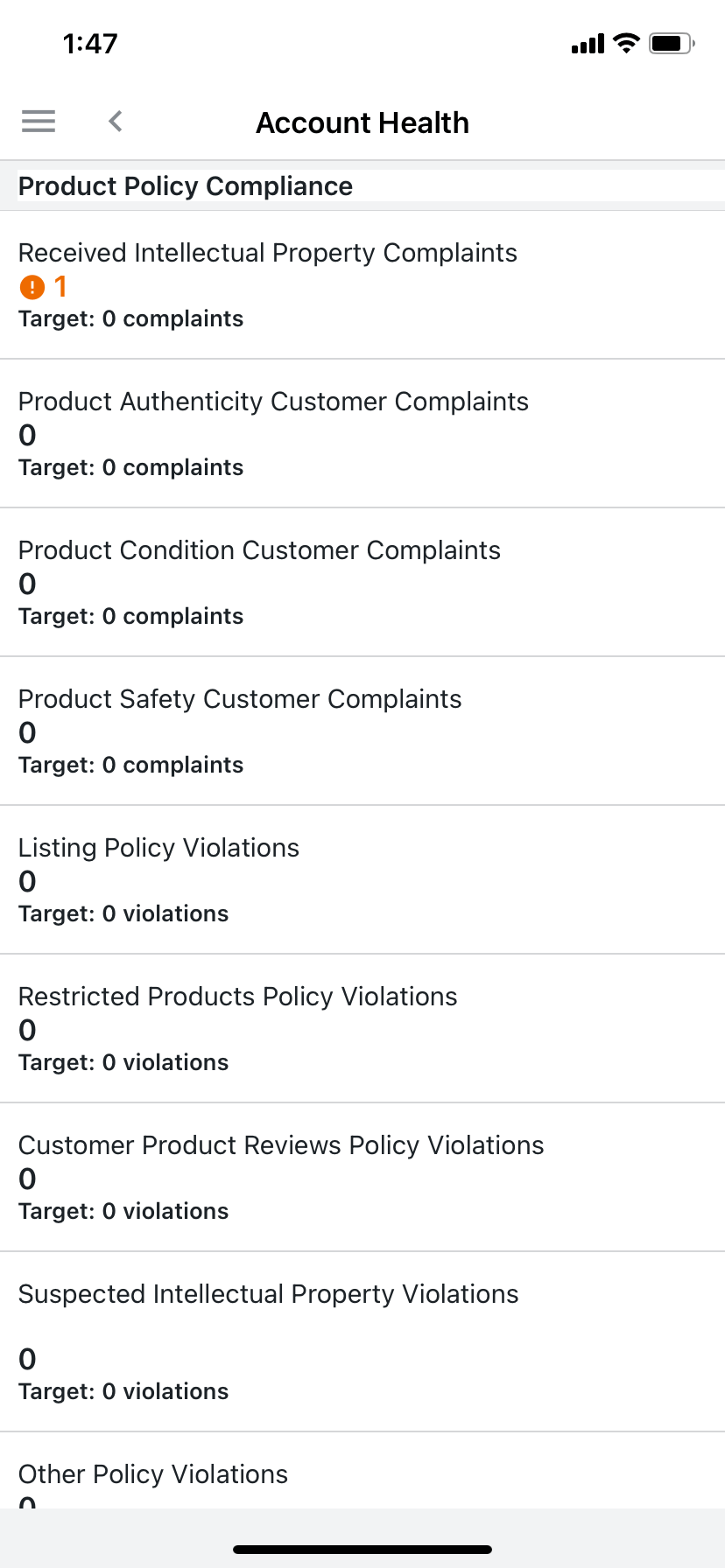 Account Health